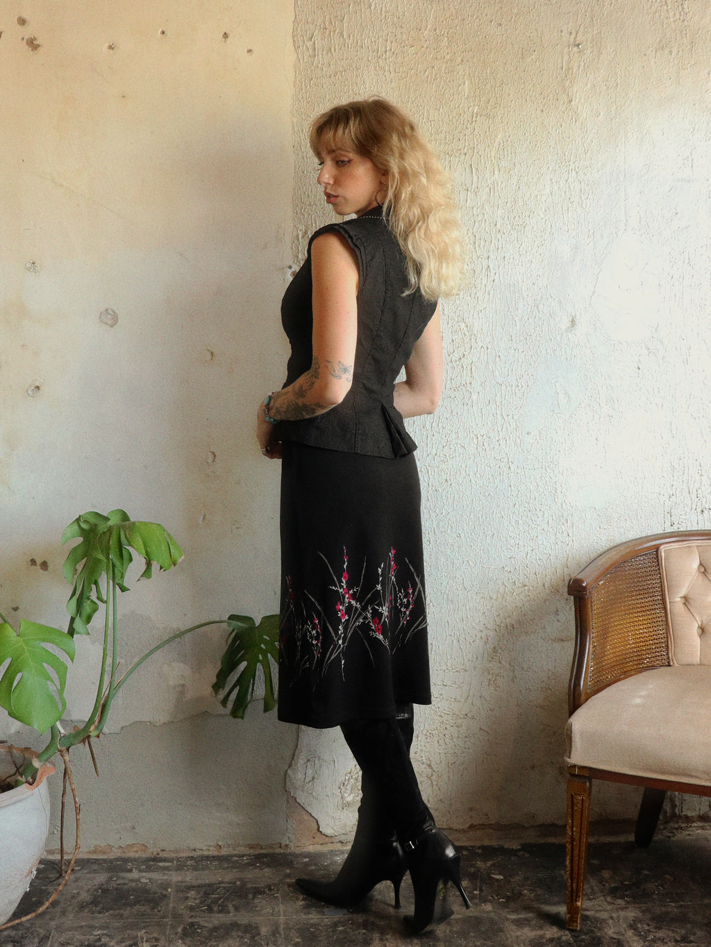 Y2K Siren Pinstripe Vest - Size Small