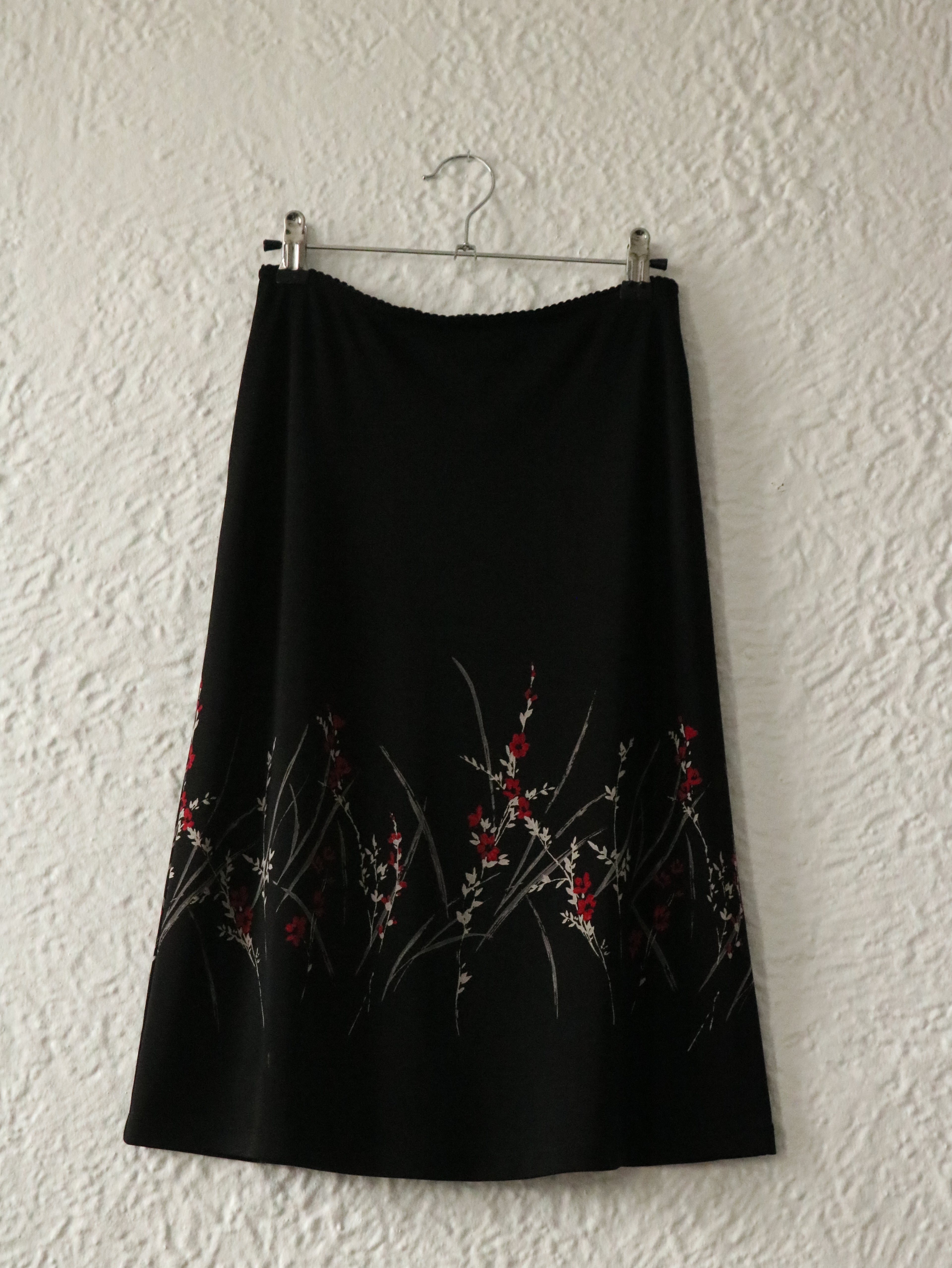 Y2K Cherry Blossom Midi Skirt - Size XS