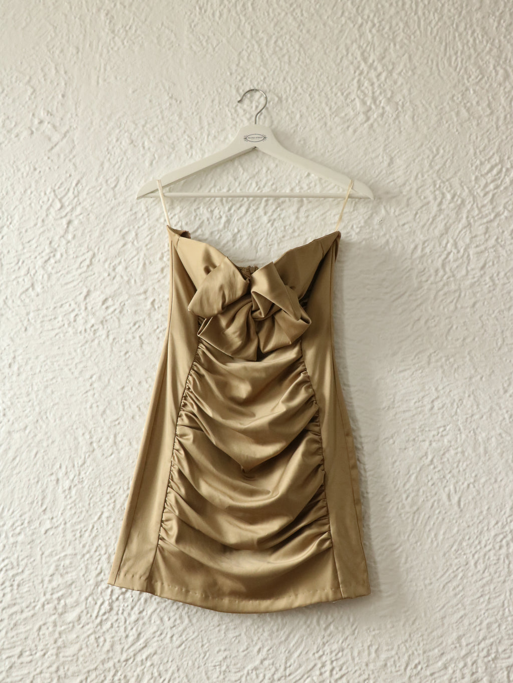 Y2K Champagne Gunne Sax 2 Bow Dress - Size 5 (S/M)