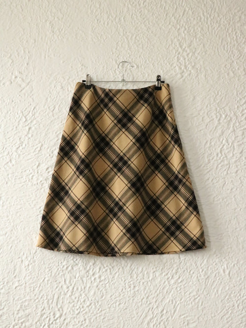 Y2K Perfect Plaid Midi Skirt - Size 4