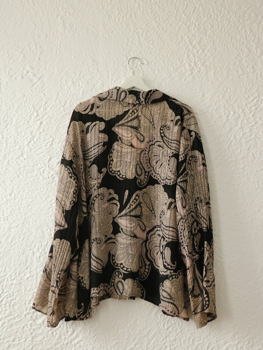 Y2K Pink Paisley Swing Blouse - Size 3X