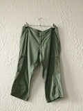 Y2K Fatigue Green Cargo Capris - Size Small