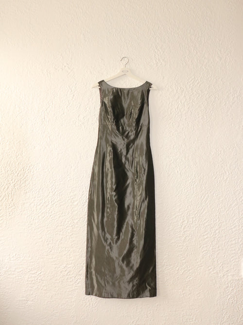 90s Silver Siren Dress - Size XS