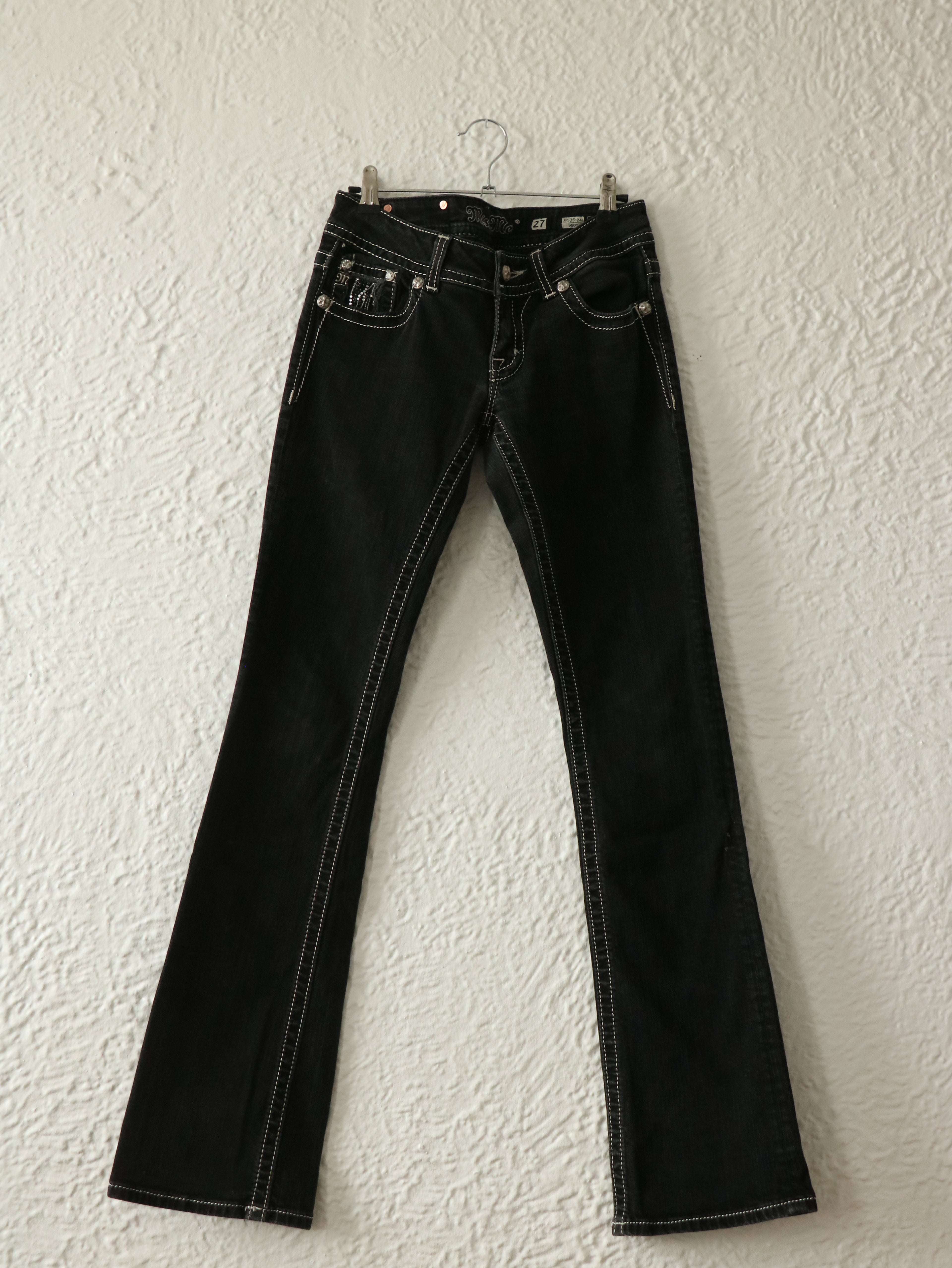 Y2K Zebra Rhinestone Bootcut Miss Me Jeans - Size 26W/30L
