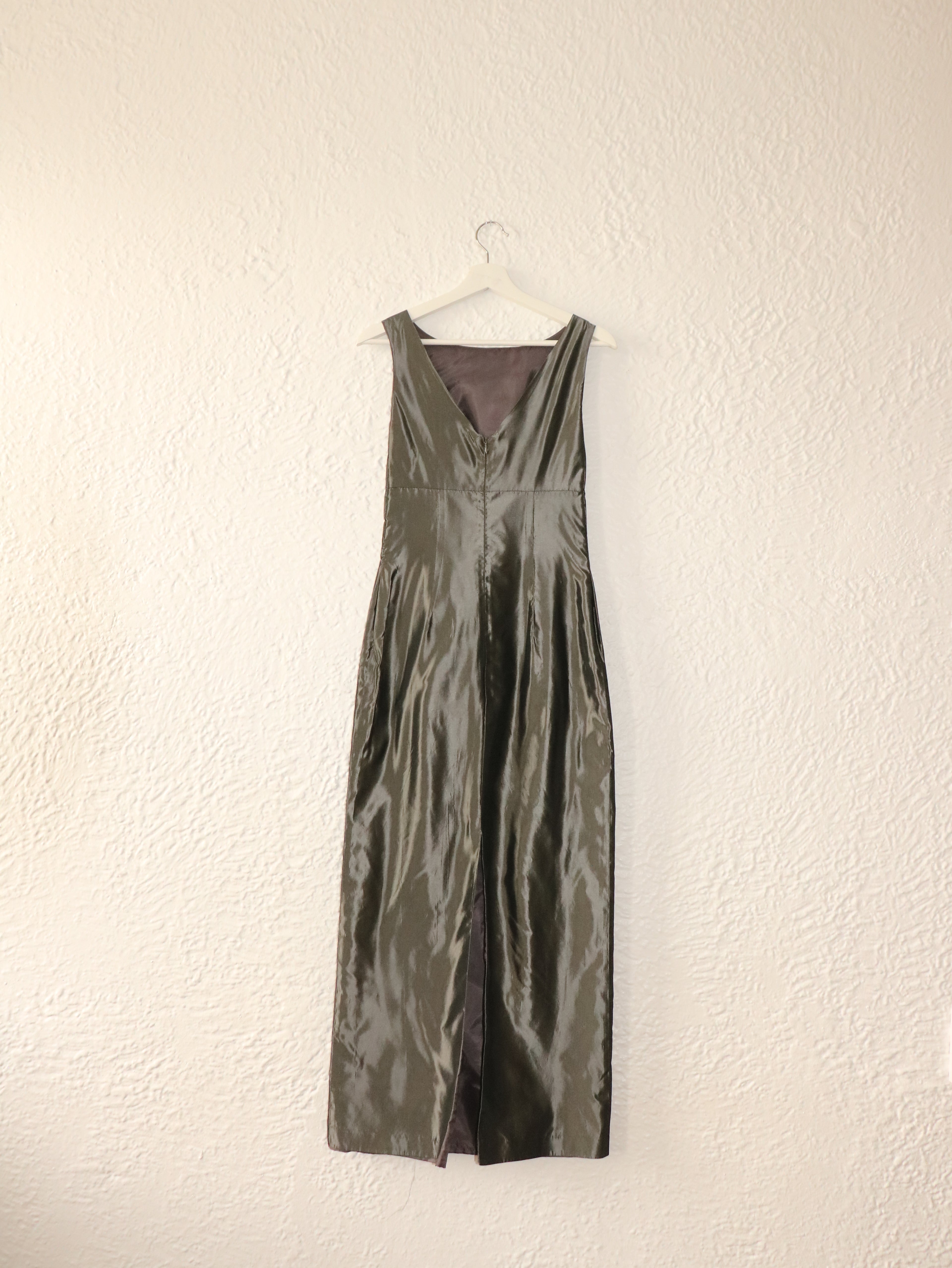 90s Silver Siren Dress - Size XS