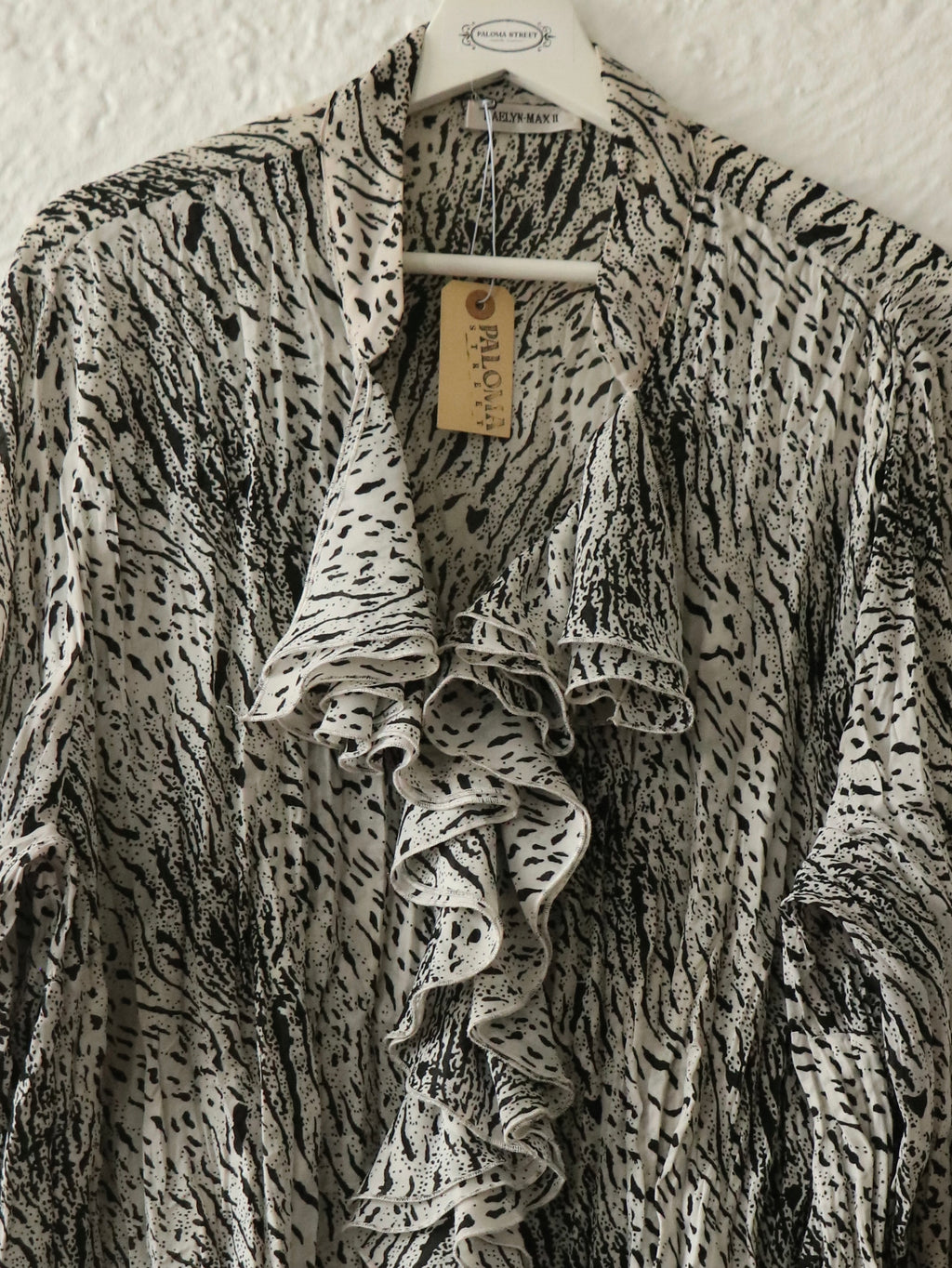 Y2K Zebra Print Swing Blouse - Size 3X