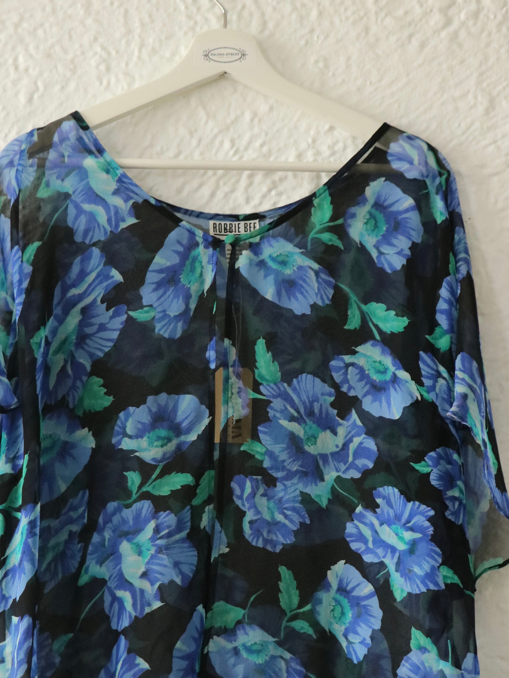 90s Silk Floral Blouse - Size 20W (XXL)