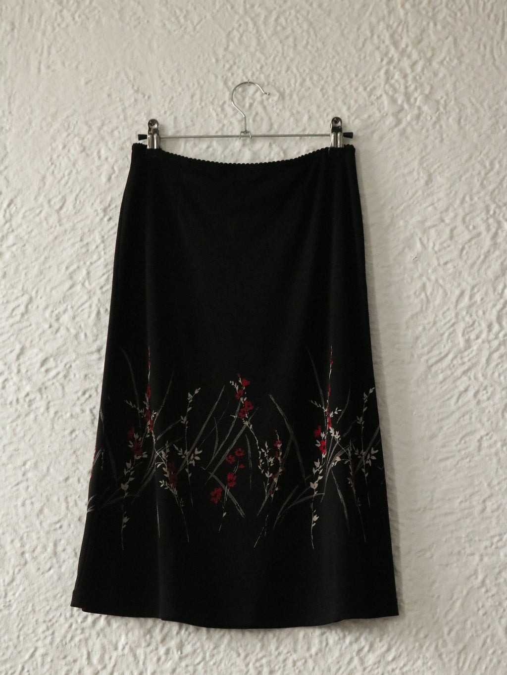 Y2K Cherry Blossom Midi Skirt - Size XS